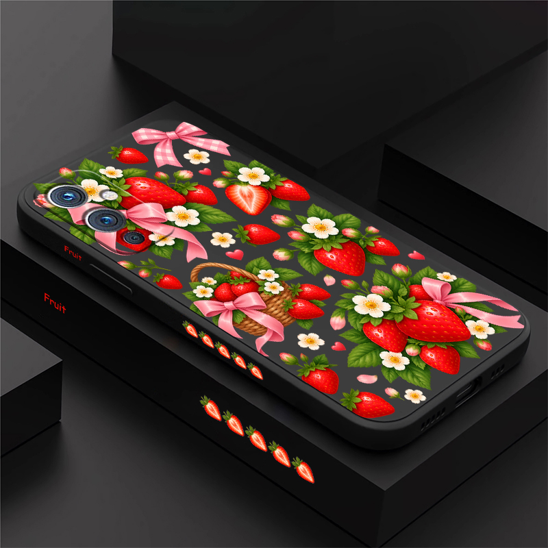 Phone Cases Oneplus - Strawberry Flower Pattern Phone Case For