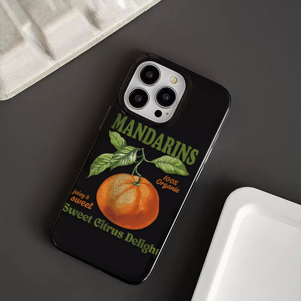 Phone Cases Orange - Luxury Mandarin Orange Fruit TPU Soft