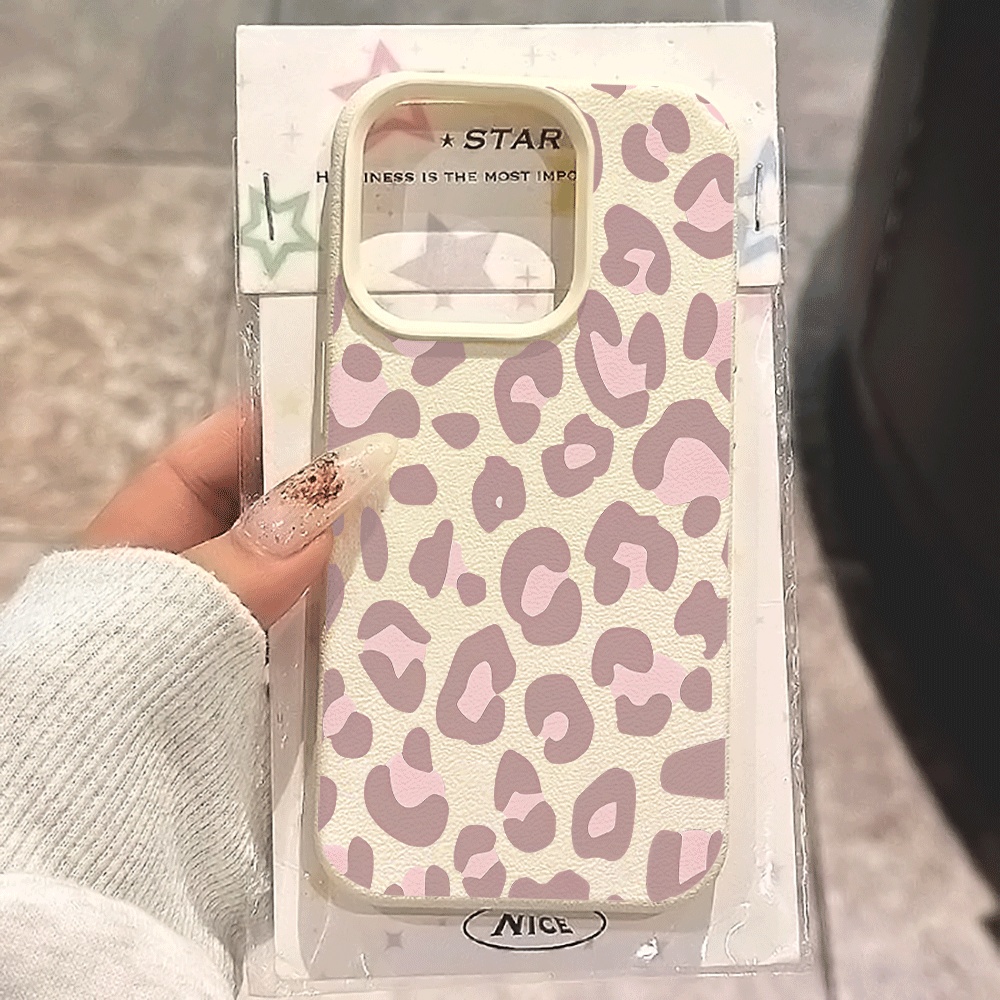 Phone Cases Purple - Pale Purple Leopard Print Phone Case