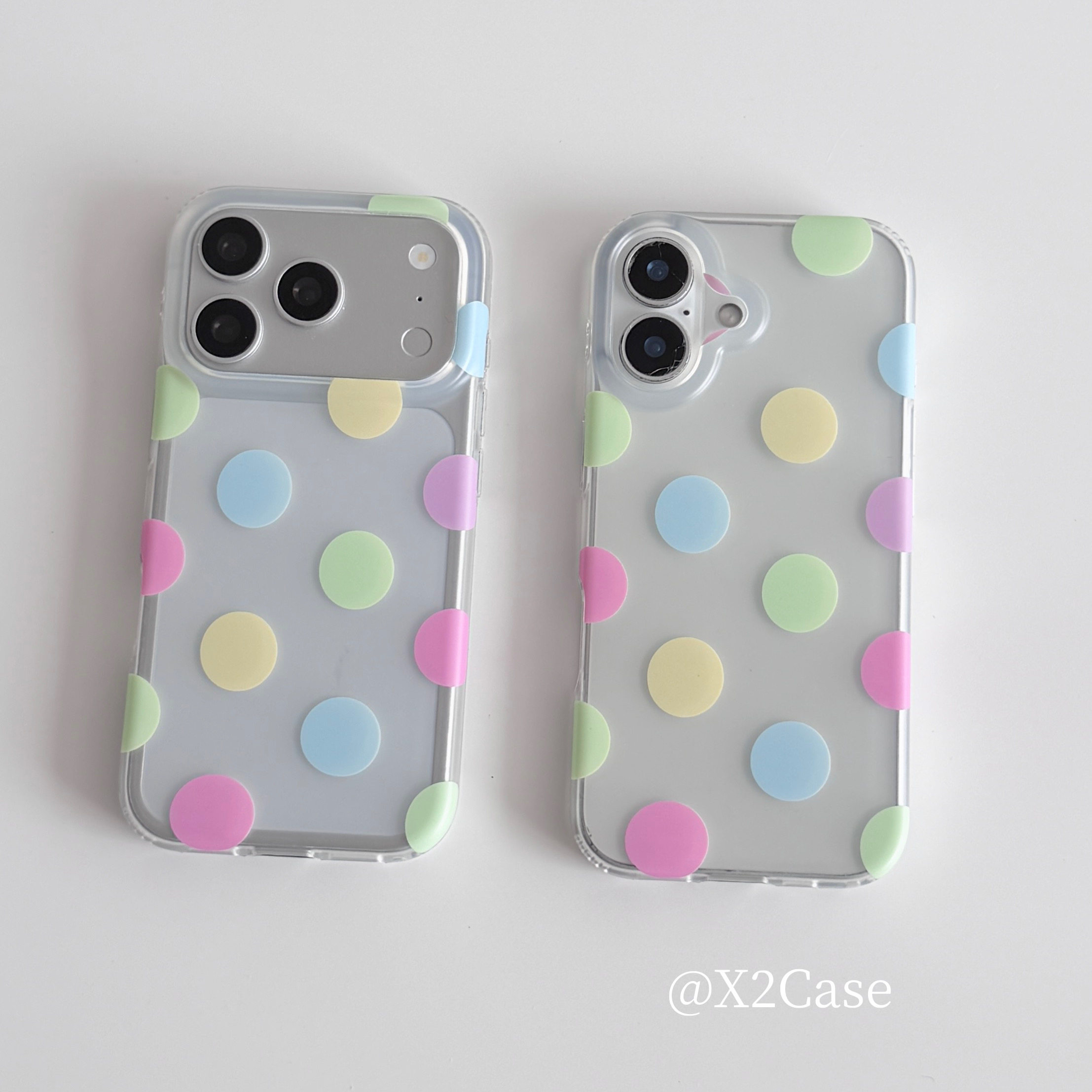 Phone Cases Iphone 11 - Korea Ins Colorful Polka Dots Matte