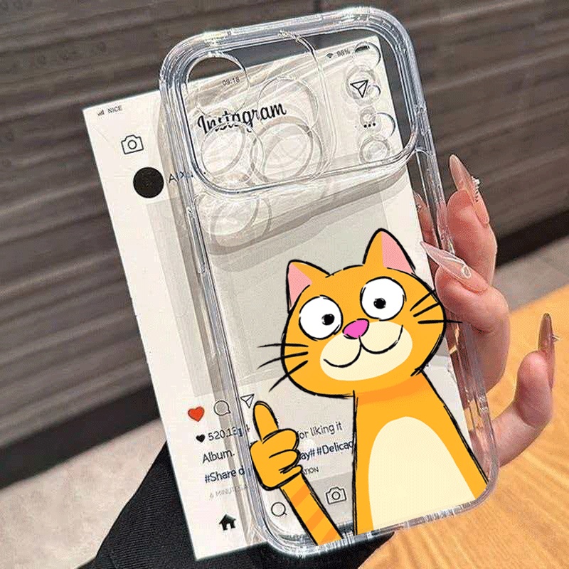 Phone Cases Orange - Cute Cartoon Orange Cat Phone Case