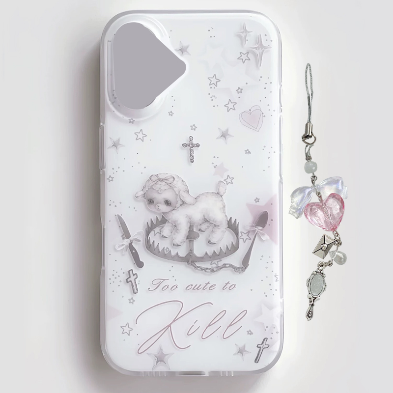 Phone Cases For Girls - Y2k Korean INS Creative Cute Pink