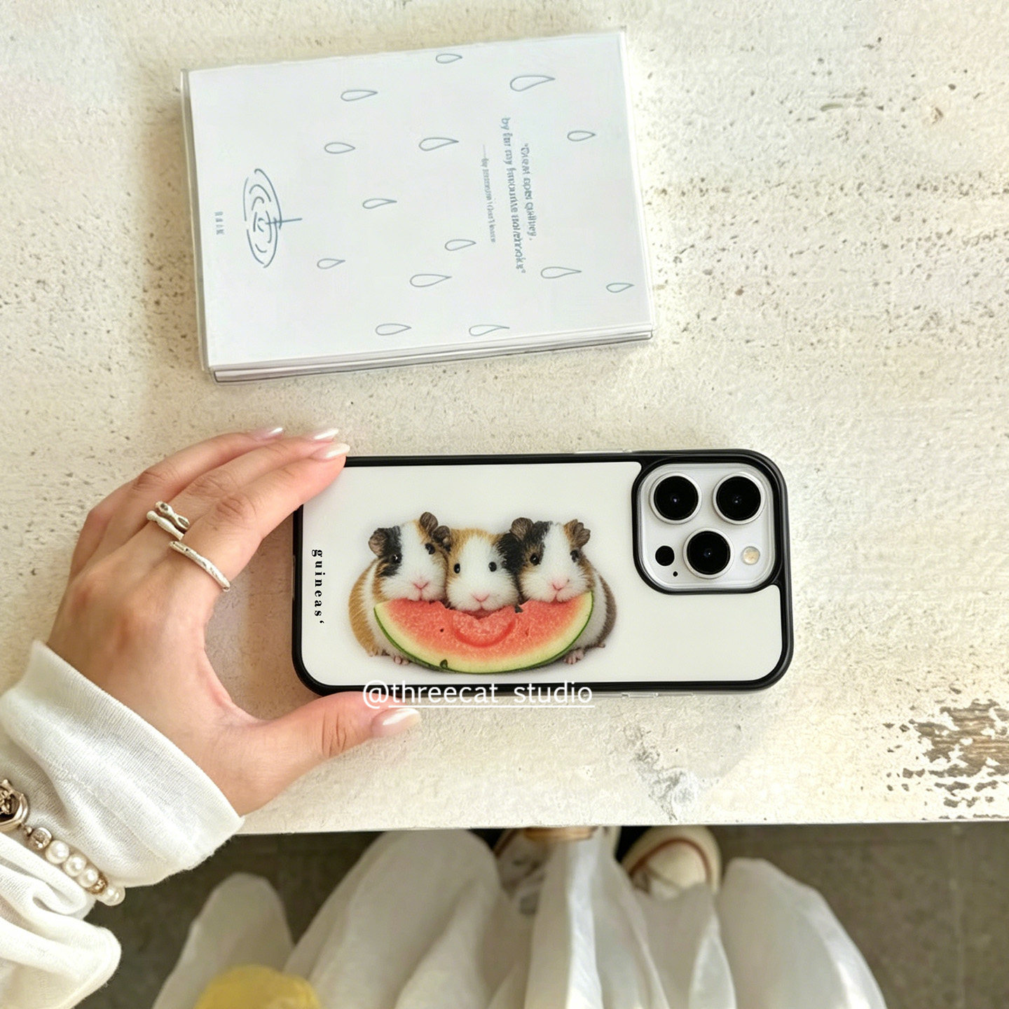 Korean Ins Guinea Pig Eat Wate - Phone Cases Korea 评论和价格