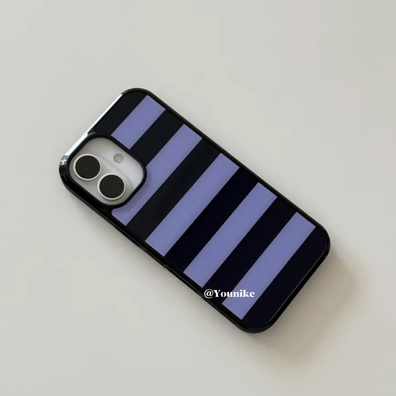 Korean Ins Purple and Black St - Phone Cases Purple 评论和价格