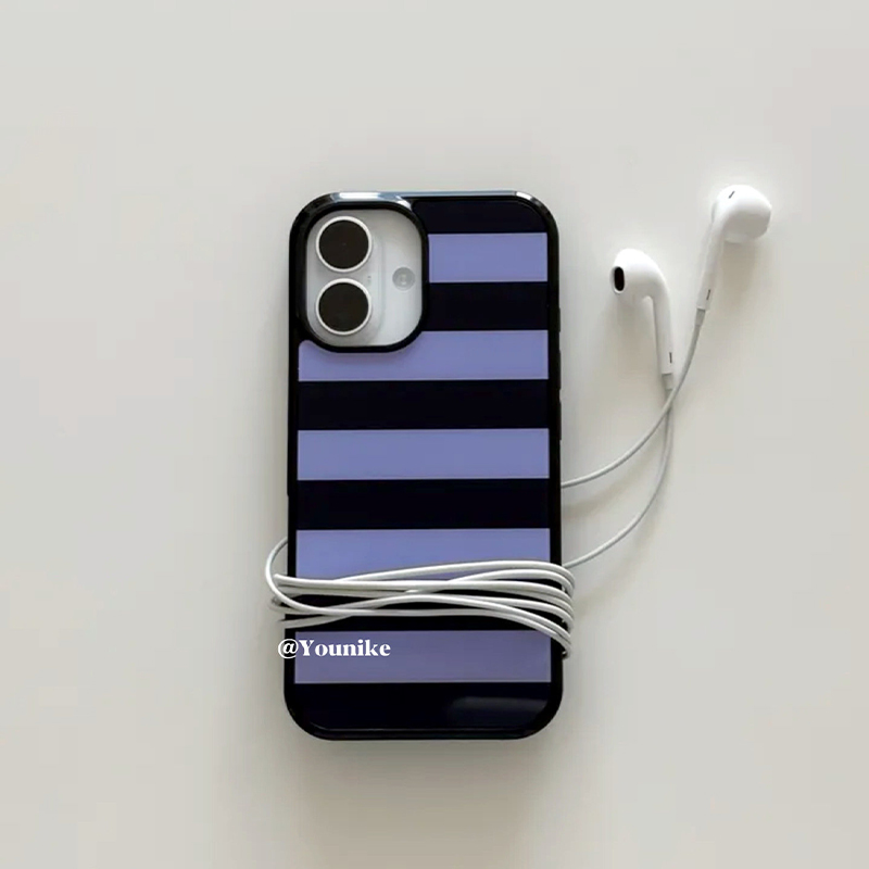 Korean Ins Purple and Black St - Phone Cases Purple 评论和价格