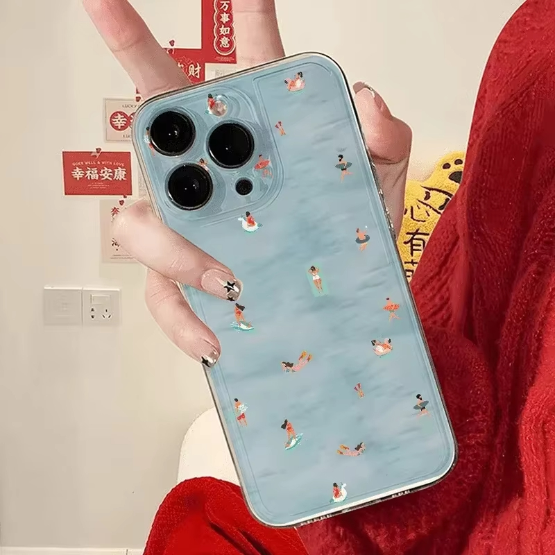 Summer Swimming Pattern Phone  - Phone Cases Purple 评论和价格