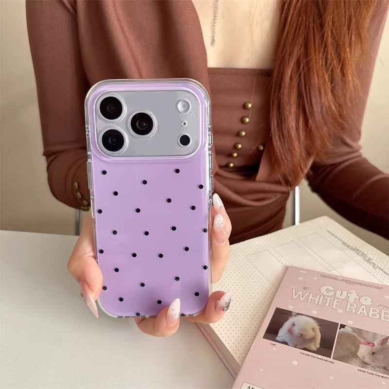 Korean Ins Girl Simple Purple  - Phone Cases For Girls 评论和价格
