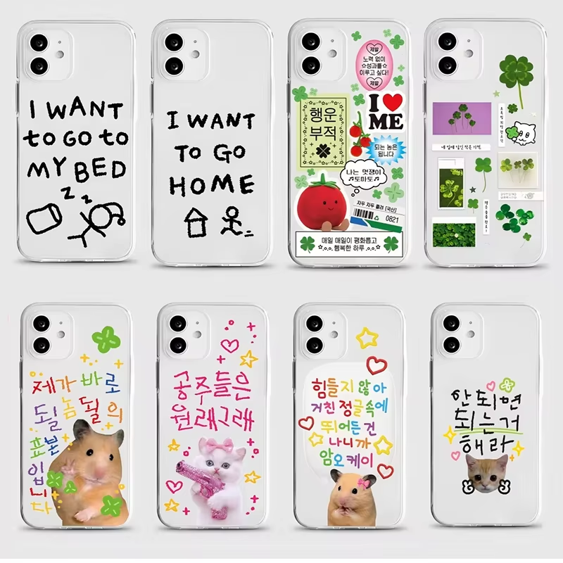 Korean Ins Cute Four Leaf Clov - Phone Cases Korea 评论和价格