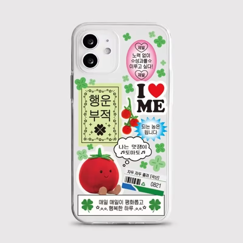 Korean Ins Cute Four Leaf Clov - Phone Cases Korea 评论和价格