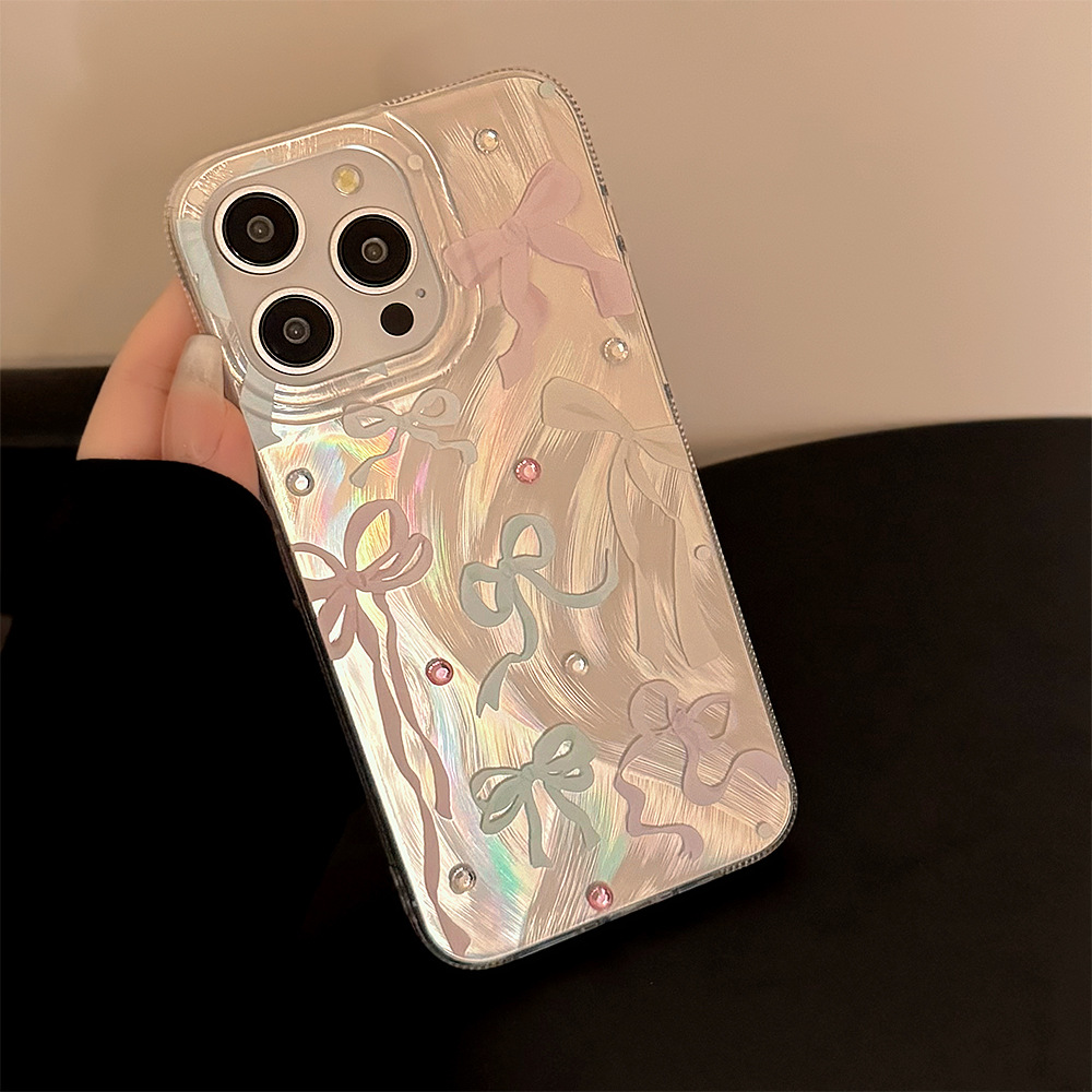 Korean Colorful Bowknot Diamon - Phone Cases Korea 评论和价格