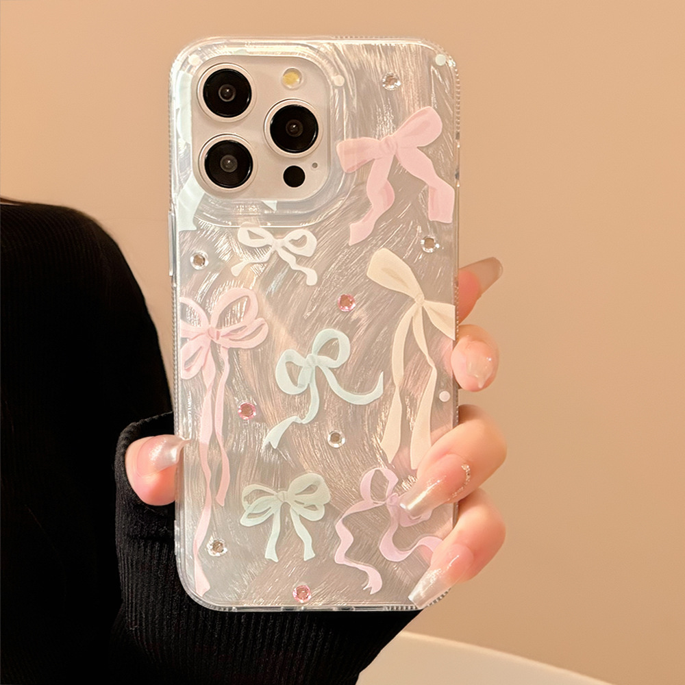 Korean Colorful Bowknot Diamon - Phone Cases Korea 评论和价格