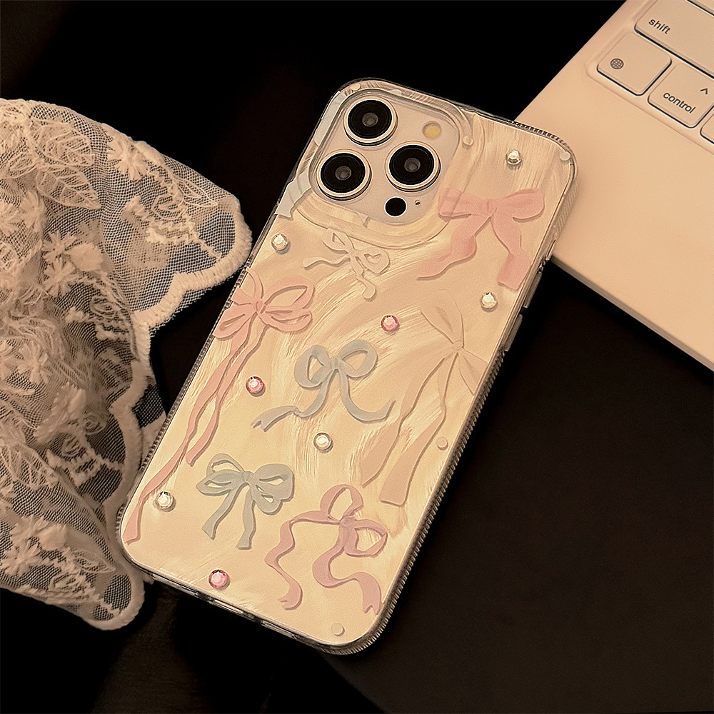 Korean Colorful Bowknot Diamon - Phone Cases Korea 评论和价格