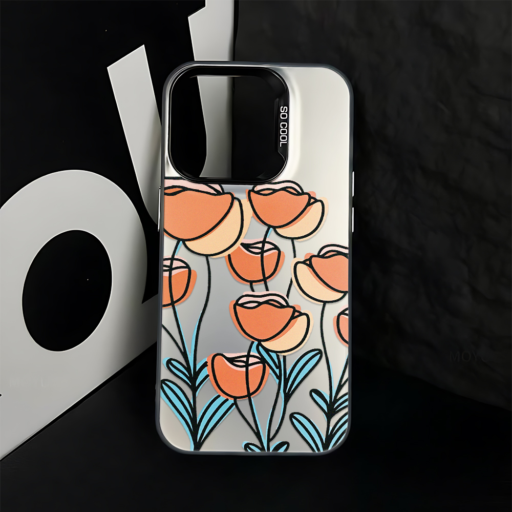 Orange Tulip Flower Art Gorgeo - Phone Cases Orange 评论和价格