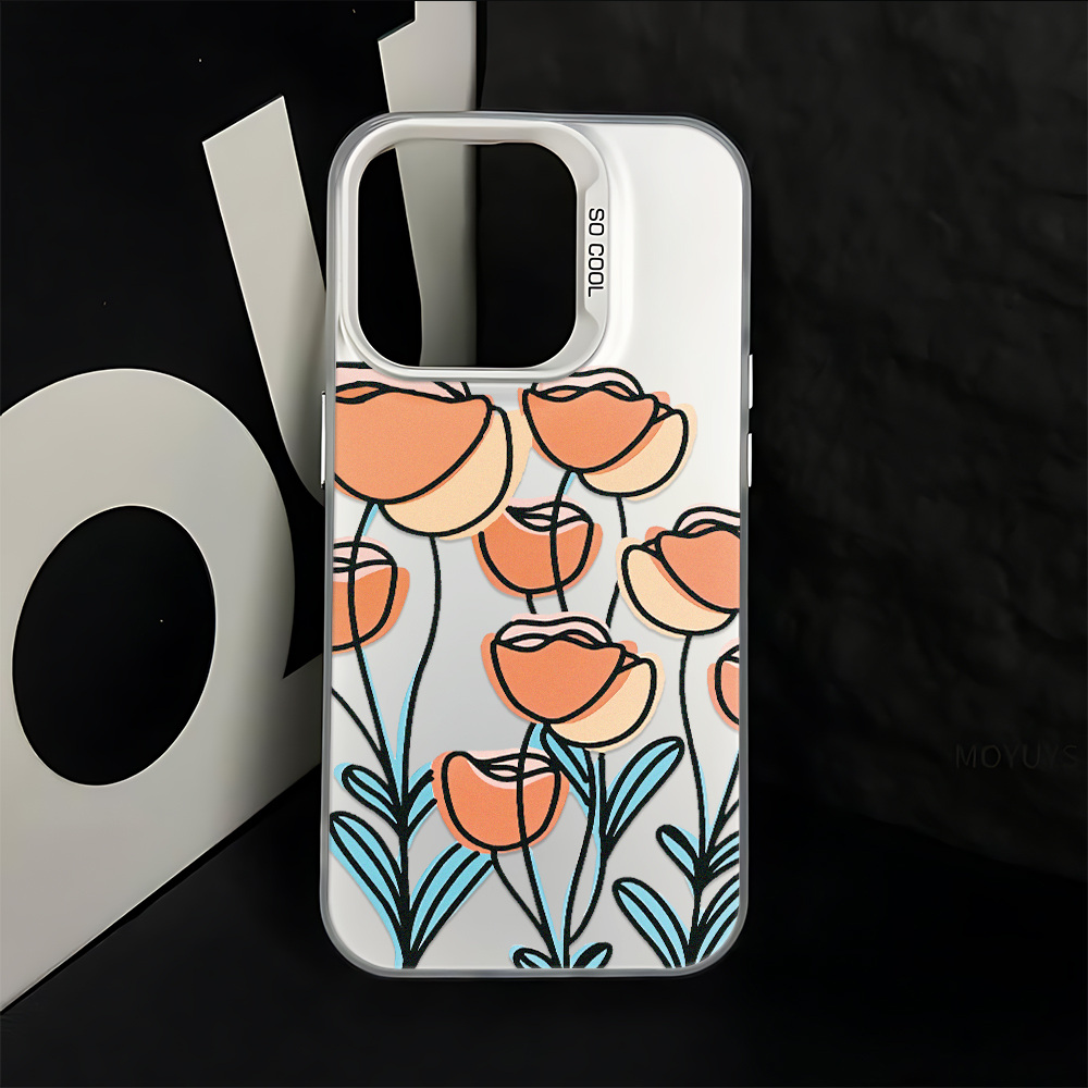 Orange Tulip Flower Art Gorgeo - Phone Cases Orange 评论和价格