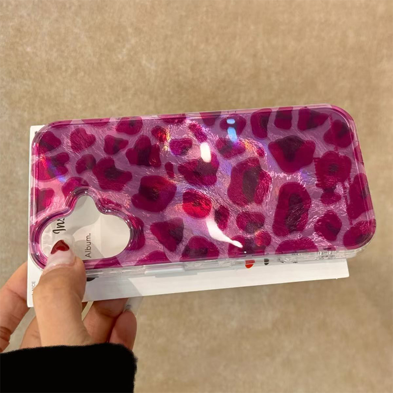 Purple Leopard Print Phone Cas - Phone Cases Purple 评论和价格