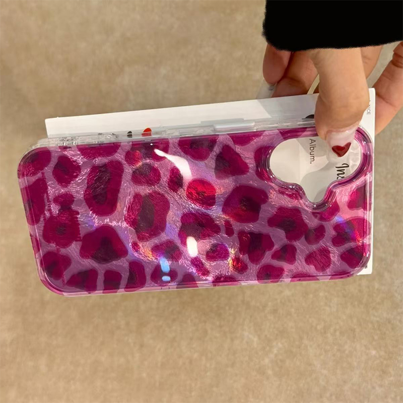 Purple Leopard Print Phone Cas - Phone Cases Purple 评论和价格
