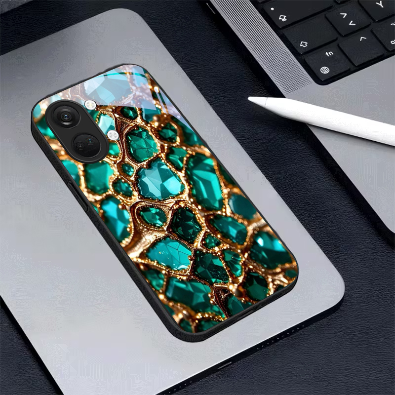 Luxury Green Gem Golden Black  - Phone Cases Oneplus 评论和价格