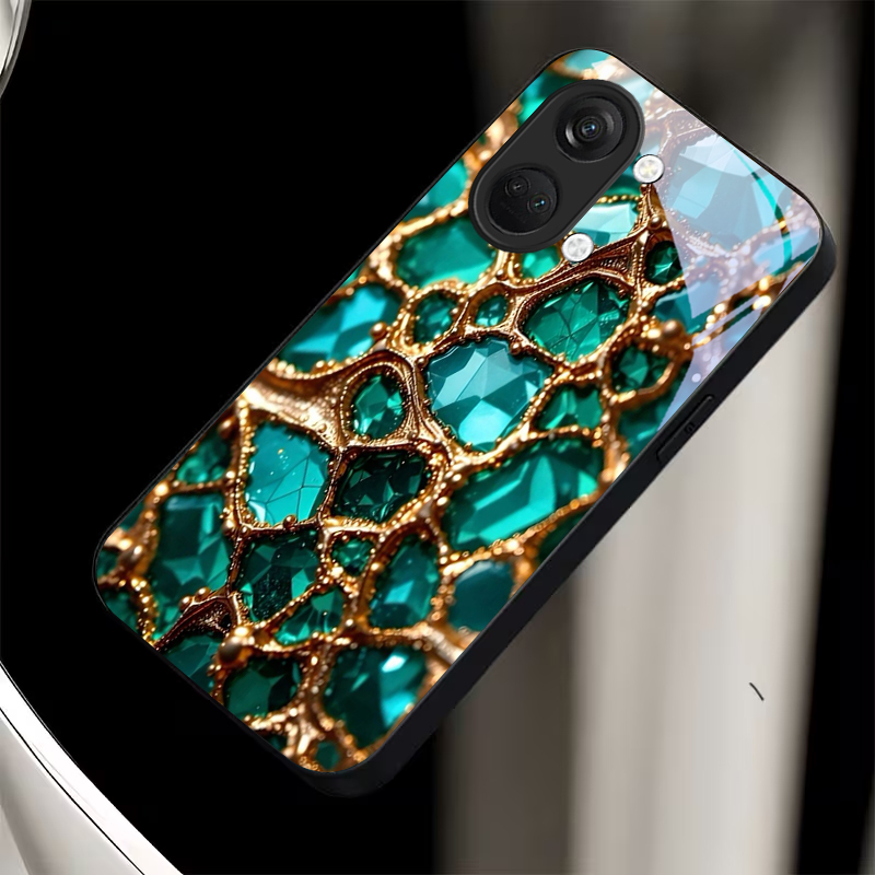 Luxury Green Gem Golden Black  - Phone Cases Oneplus 评论和价格