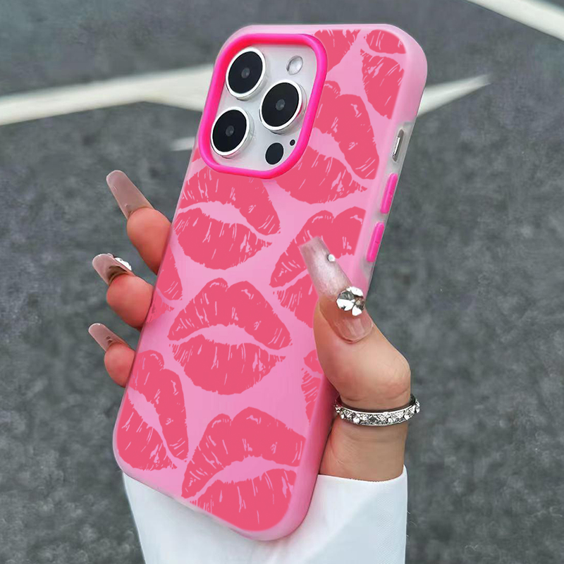 Sexy Girl Pink Lips  Pattern D - Phone Cases For Girls 评论和价格