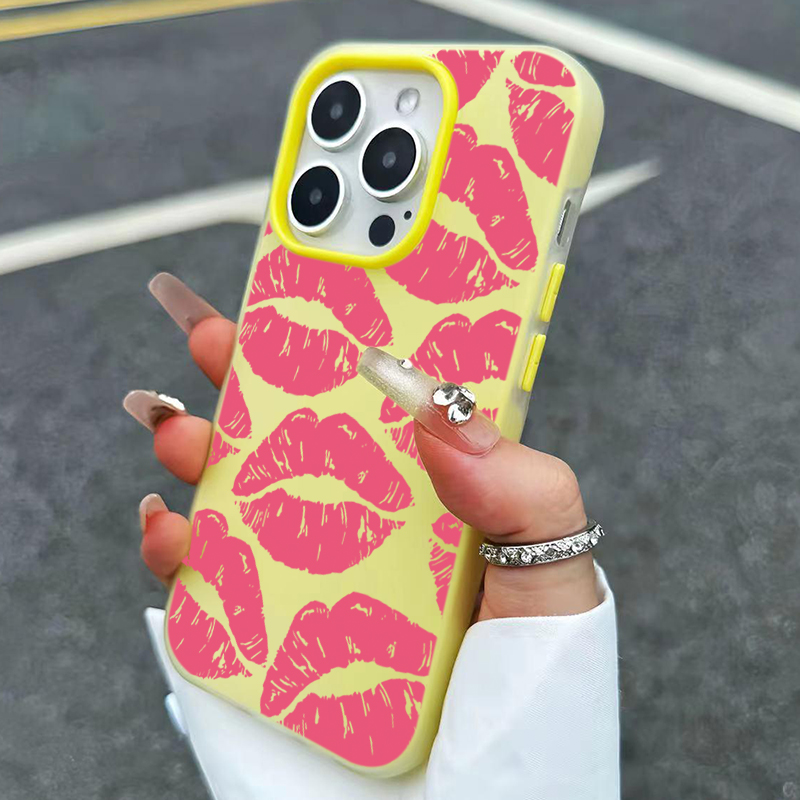 Sexy Girl Pink Lips  Pattern D - Phone Cases For Girls 评论和价格