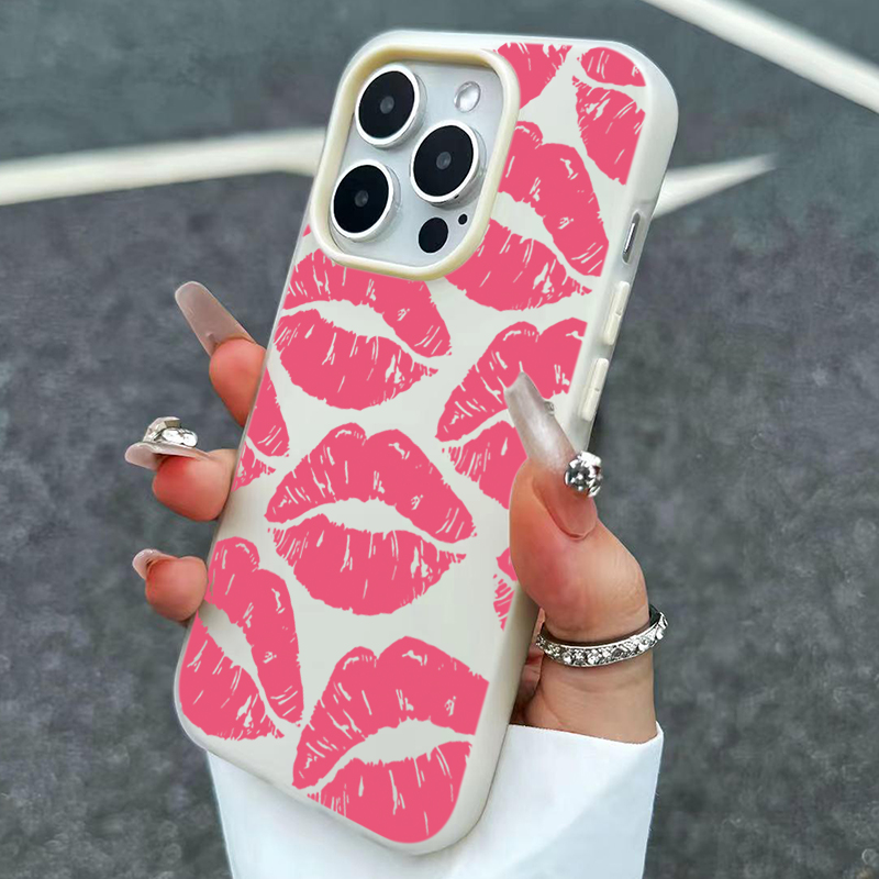 Sexy Girl Pink Lips  Pattern D - Phone Cases For Girls 评论和价格