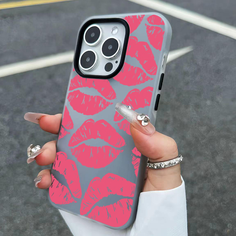 Sexy Girl Pink Lips  Pattern D - Phone Cases For Girls 评论和价格