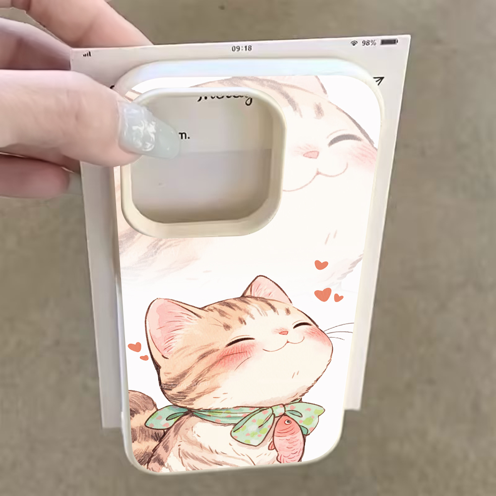 Orange Cat Fish Heart Phone Ca - Phone Cases Orange 评论和价格