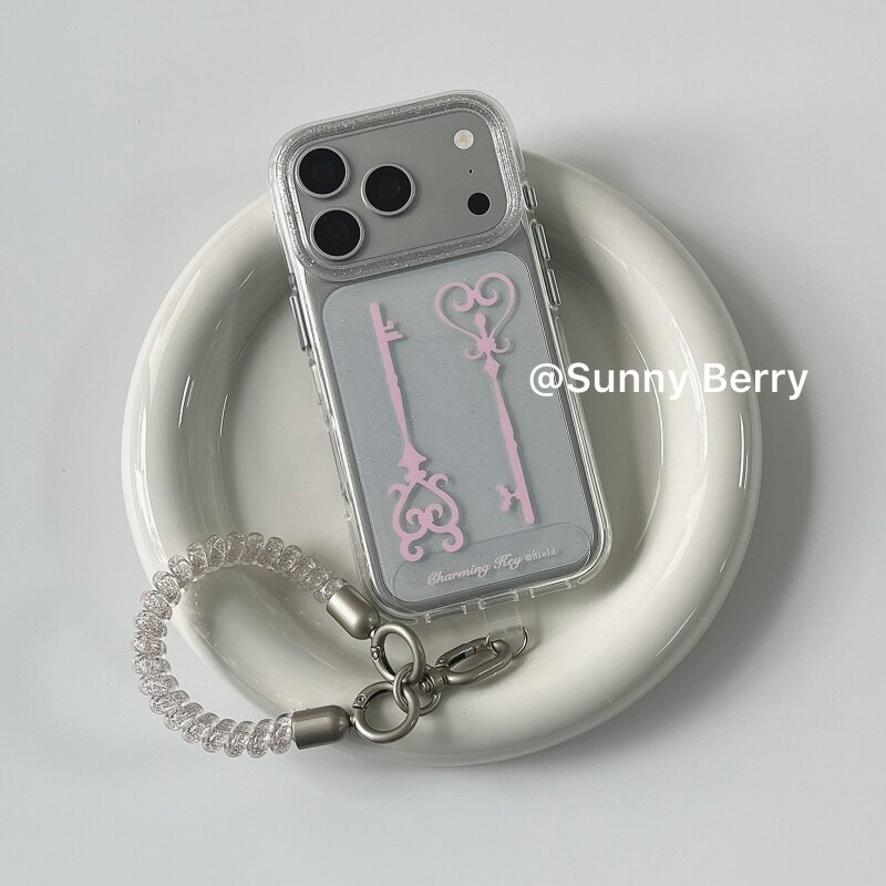 Korean Ins Y2K Pink Keys Shini - Phone Cases Korea 评论和价格