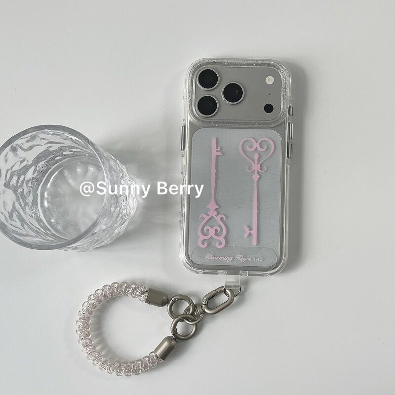 Korean Ins Y2K Pink Keys Shini - Phone Cases Korea 评论和价格