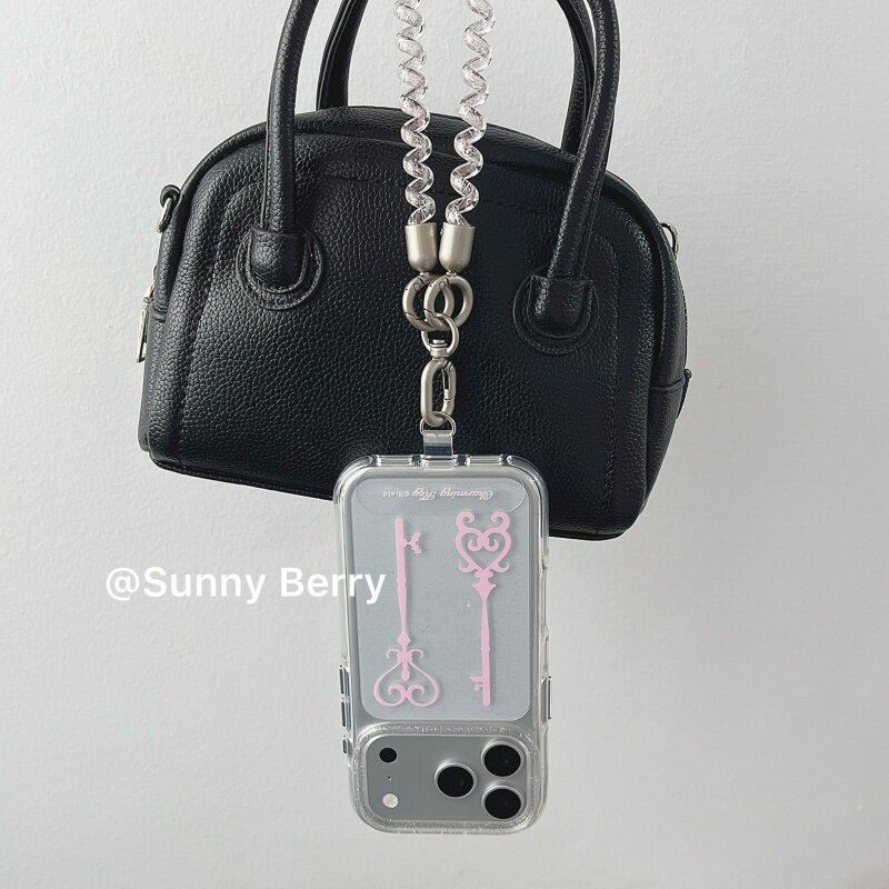 Korean Ins Y2K Pink Keys Shini - Phone Cases Korea 评论和价格