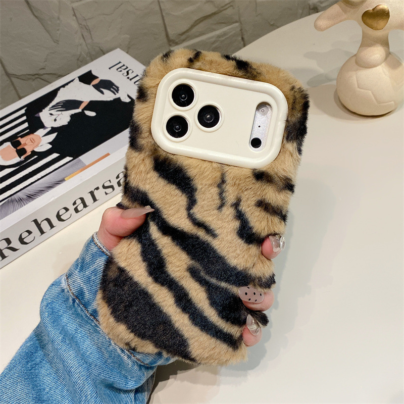 Luxury Zebra Pattern Fluffy Pl - Phone Cases Iphone 11 评论和价格