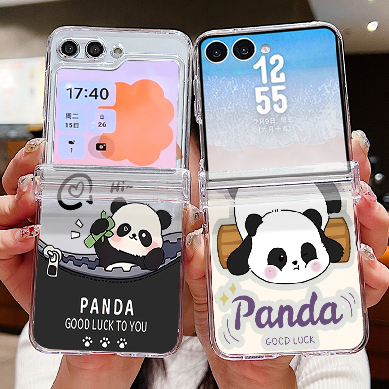 Cute Panda Pattern Phone Case  - Phone Cases Z Flip 7 评论和价格