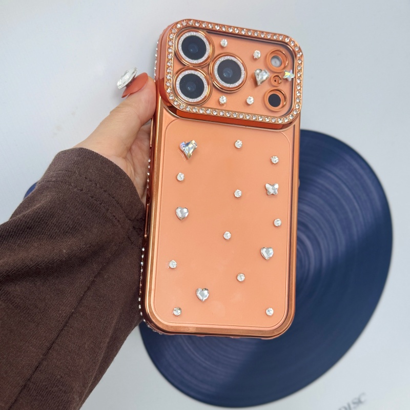 Handmade Jewelled Crystal Plat - Phone Cases Orange 评论和价格
