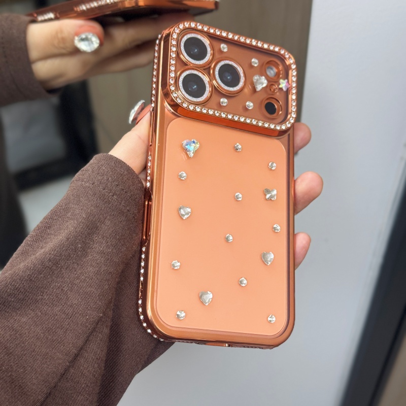 Handmade Jewelled Crystal Plat - Phone Cases Orange 评论和价格