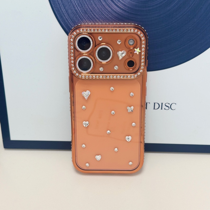 Handmade Jewelled Crystal Plat - Phone Cases Orange 评论和价格