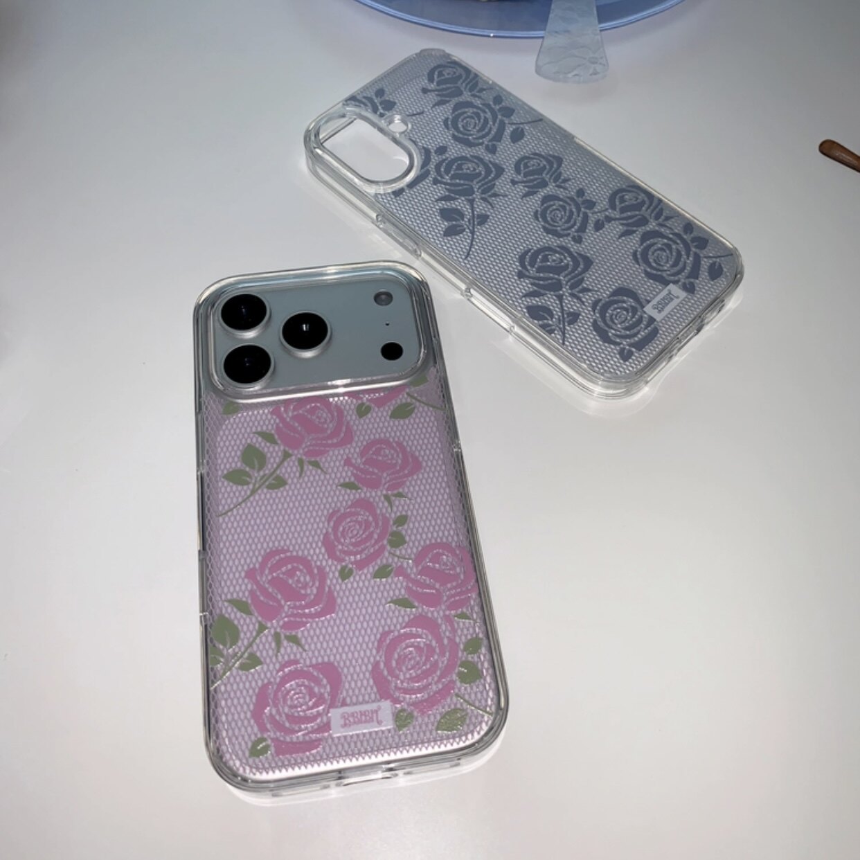 Korean Ins Colorful Rose Lace  - Phone Cases Korea 评论和价格