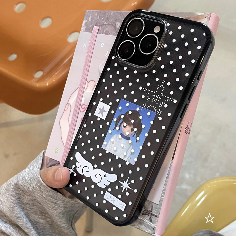 Ins Korean Girl Polka Dots Win - Phone Cases For Girls 评论和价格
