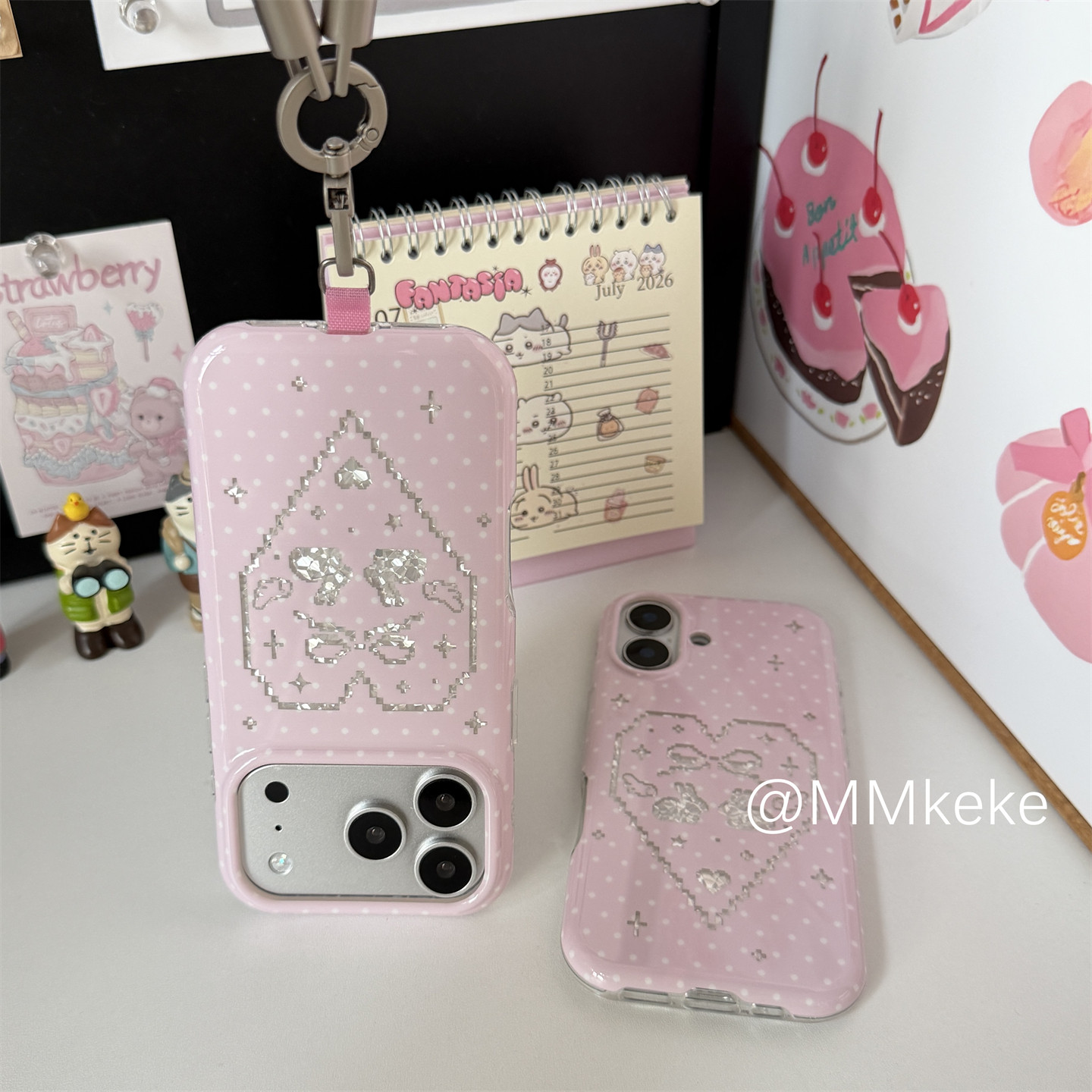 Korean Ins Pink Sweet Girl Rab - Phone Cases For Girls 评论和价格