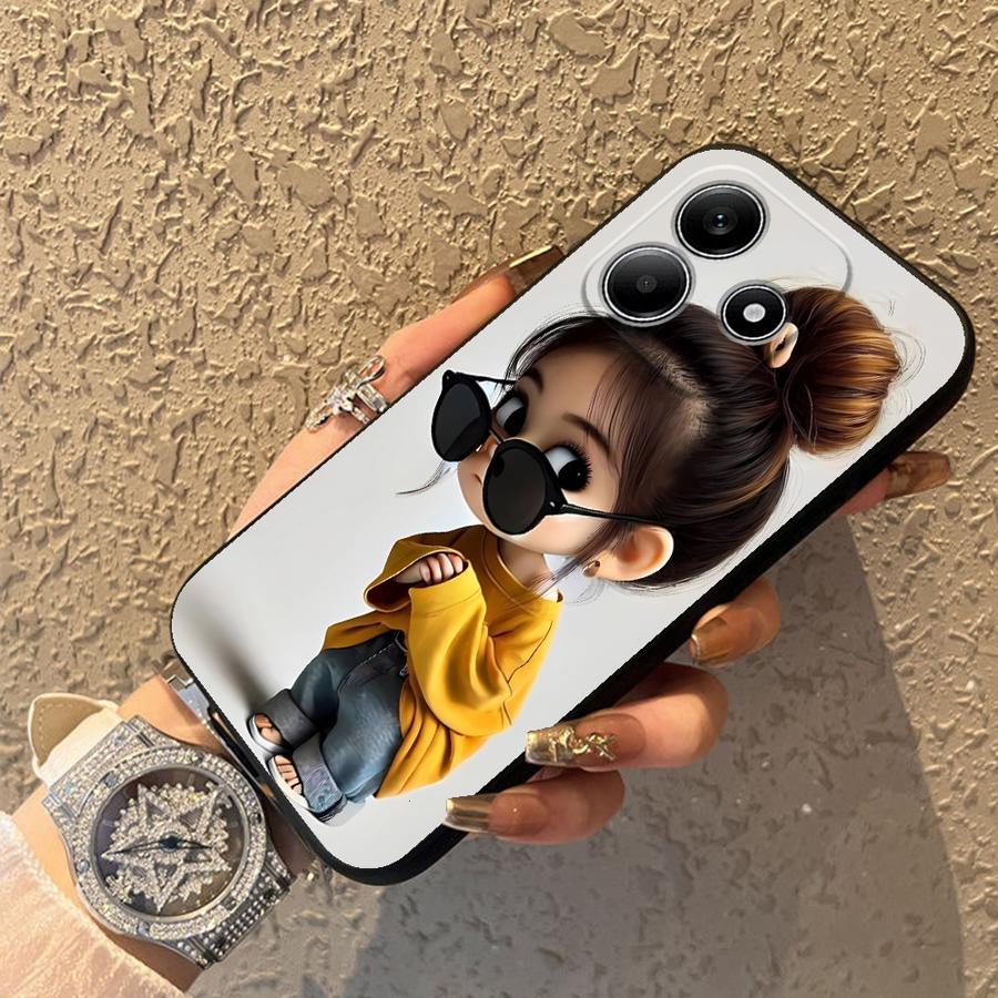 Cartoon Girl Pattern Funda Pho - Phone Cases For Girls 评论和价格