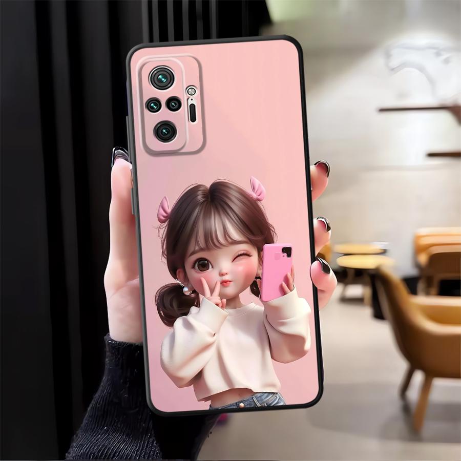 Cartoon Girl Pattern Funda Pho - Phone Cases For Girls 评论和价格