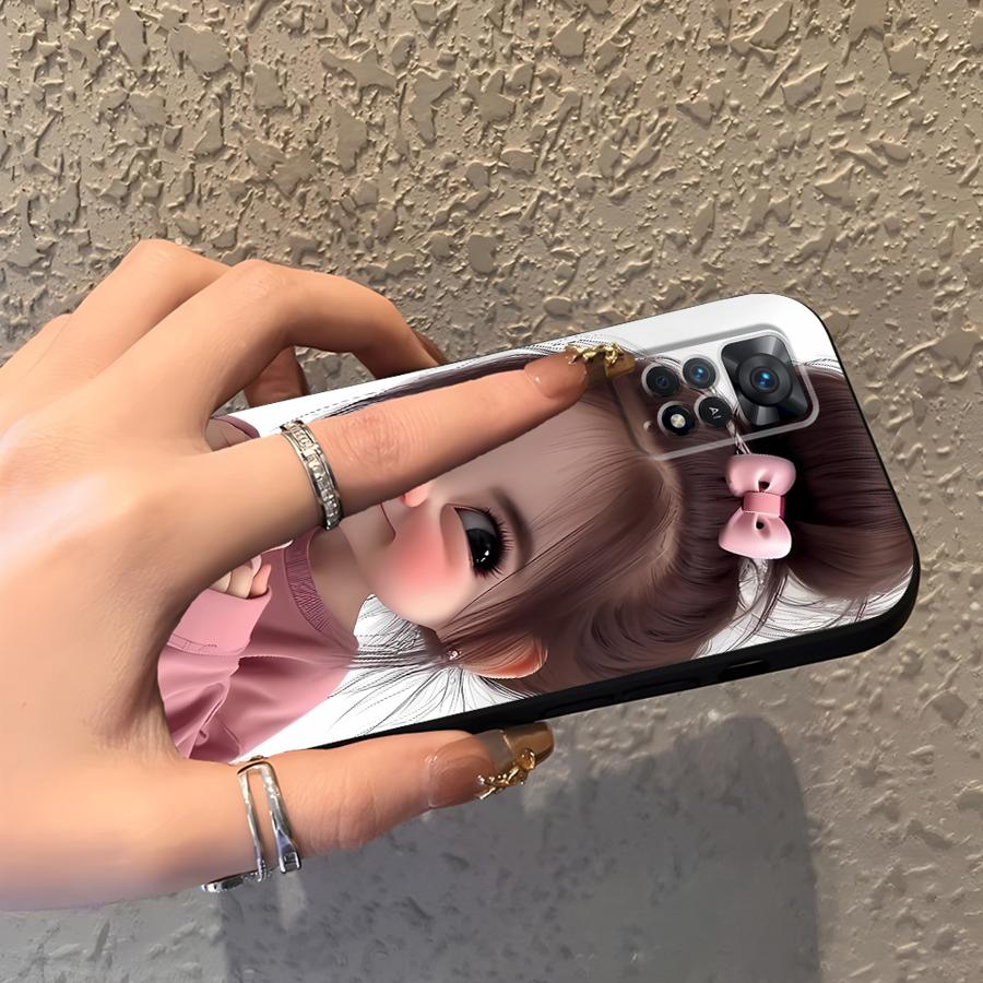 Cartoon Girl Pattern Funda Pho - Phone Cases For Girls 评论和价格
