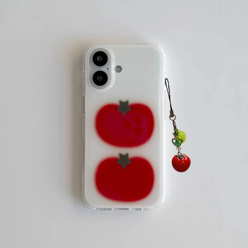 Korean Ins Two Ted Tomato Cart - Phone Cases Korea 评论和价格