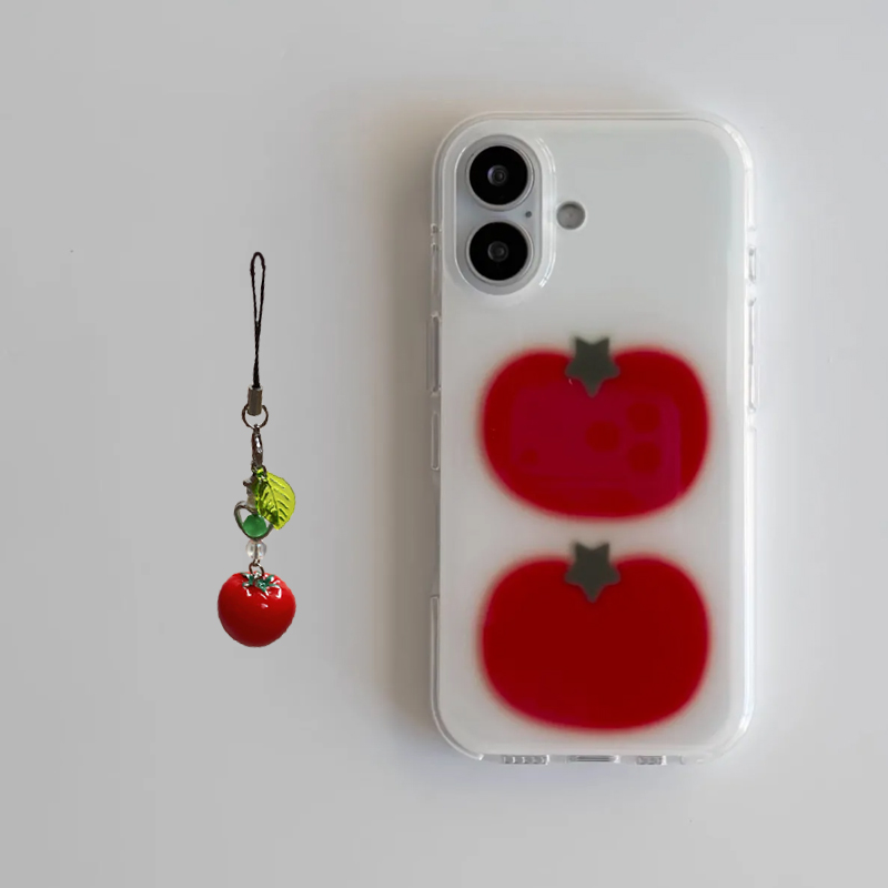 Korean Ins Two Ted Tomato Cart - Phone Cases Korea 评论和价格