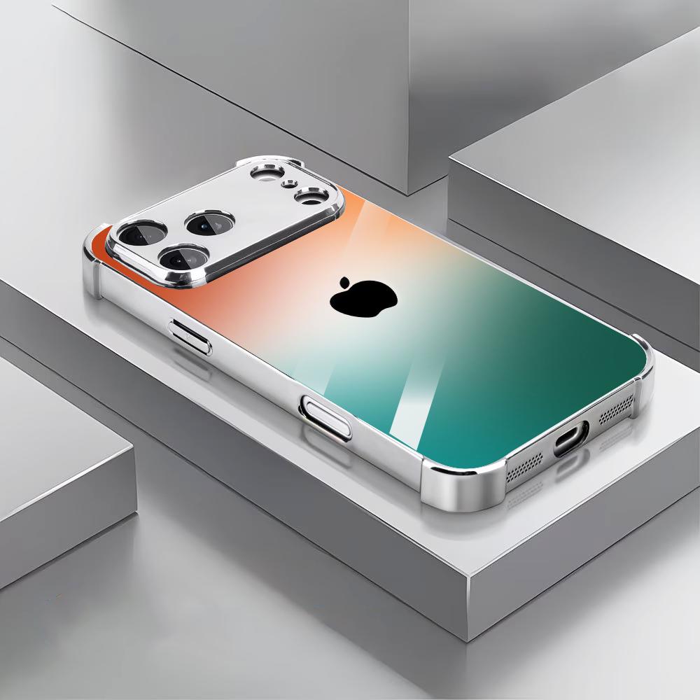Orange green gradient Tempered - Phone Cases Orange 评论和价格