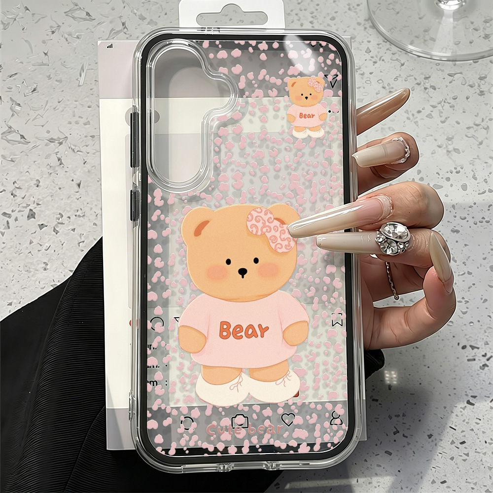 Cute Bear Two-in-one Phone Cas - Phone Cases Oneplus 评论和价格