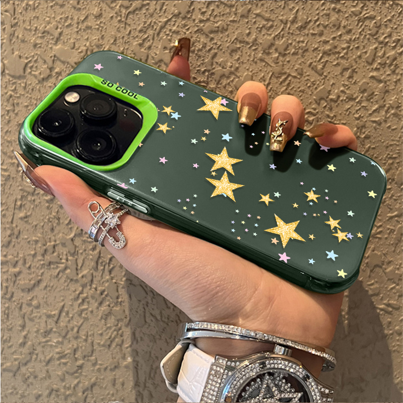 Colorful Star Pattern Matte Ha - Phone Cases Xiaomi 评论和价格