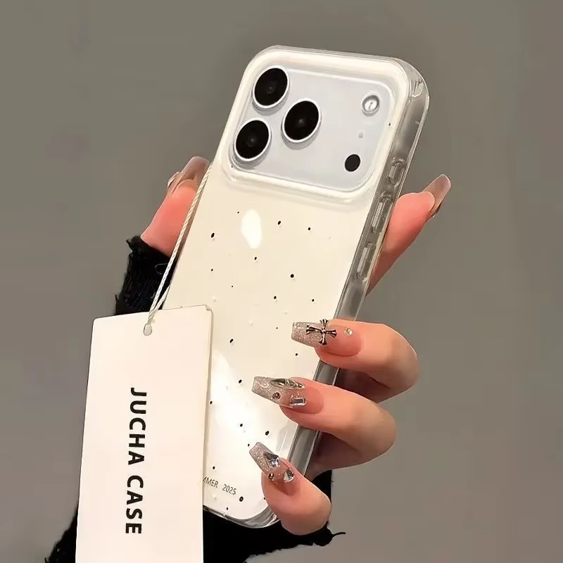 Simple Korean-Style White spla - Phone Cases Korea 评论和价格