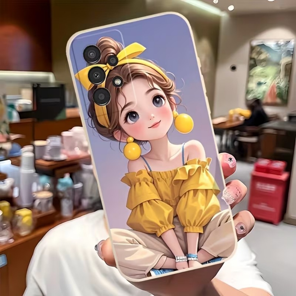 Cute Cartoon Girl Pattern Desi - Phone Cases For Girls 评论和价格