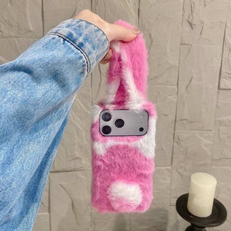Cute Rabbit Design Fluffy Phon - Phone Cases Iphone 11 评论和价格