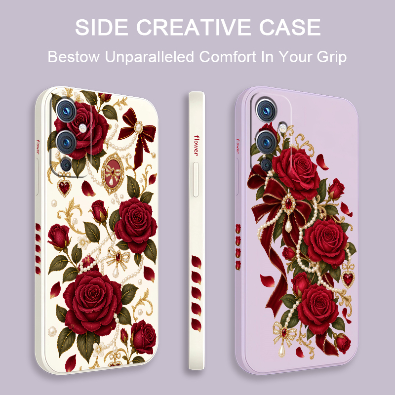 Luxury Flower Pattern Phone Ca - Phone Cases Oneplus 评论和价格